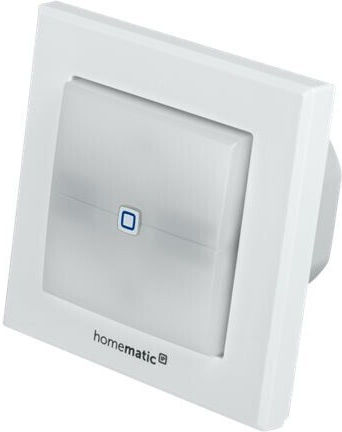 HomeMatic IP Switch brand switch Încastrat Comutator de Perete Iluminat Dublu cu Cadru Alb