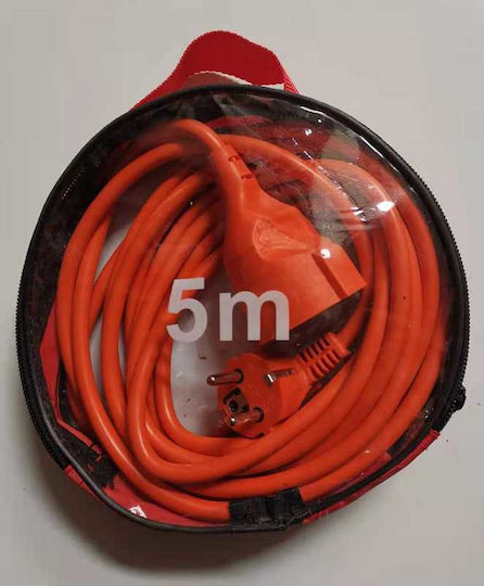 Extension Cable Cord 5m Orange