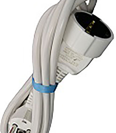 CHaralampidis Extension Cable Cord 3 x 1.5mm²/7m White
