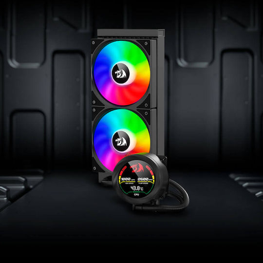 Redragon CCW-1019 Υδρόψυξη AIO CPU με 2 Ανεμιστήρες 120mm και RGB Φωτισμό