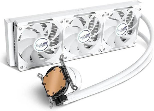Valkyrie A360 Υδρόψυξη AIO CPU με 3 Ανεμιστήρες 120mm και RGB Φωτισμό Λευκή
