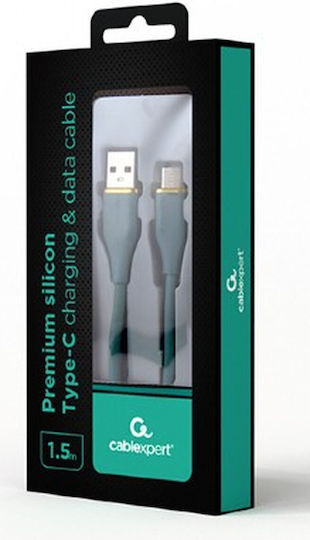 Gembird USB 2.0 Cable USB-C male - USB-A Πράσινο 1.5m CC-USB2S-AMCM-1.5M-G