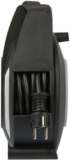 Brennenstuhl Vario Line Closed Type Extension Reel Cord 3 x 1.5mm²/15m Black