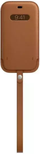 Apple Leather Sleeve with MagSafe 360 Full Cover Δερμάτινο Καφέ (iPhone 12 / 12 Pro)
