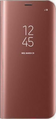Hurtel Clear View Buchen Sie Kunststoff Rosa (Redmi 9)