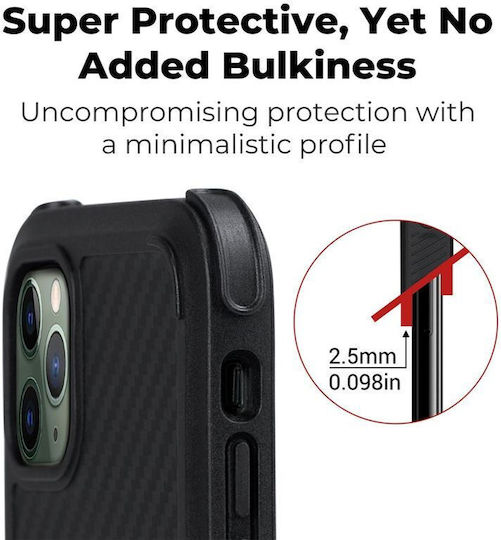 Pitaka MagCase Back Cover Aramid Fiber 0.1mm Μαύρο (iPhone 11 Pro Max)