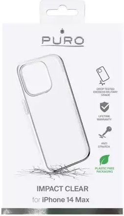 Puro Impact Back Cover Plastic / Silicon Transparent (iPhone 14 Pro Max)