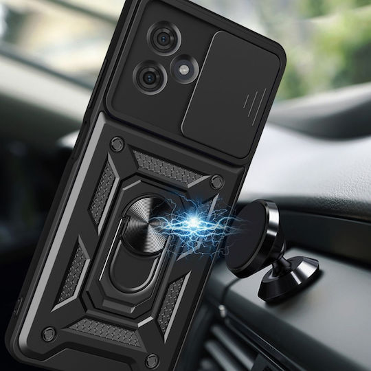 Tech-Protect Camshield Pro Back Cover Μεταλλικό Μαύρο (Motorola Moto G54 5G)