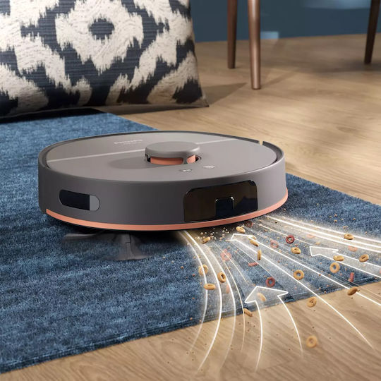 Philips HomeRun 5000 Robot Vacuum Cleaner with Sensors & Mapping and Suction Power 10000Pa Gray