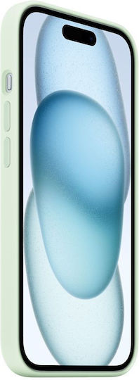 Apple Silicone Case with MagSafe Back Cover Silicone Soft Mint (iPhone 15)