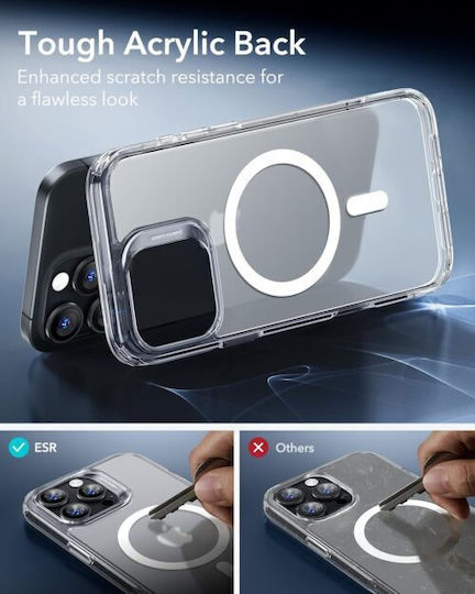 ESR Classic Hybrid Halolock Umschlag Rückseite Silikon Transparent (iPhone 17 Pro / iPhone 16 Pro)