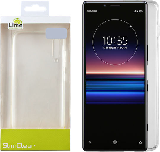 Lime Slimclear Back Cover Σιλικόνης Διάφανο (Xperia 1)