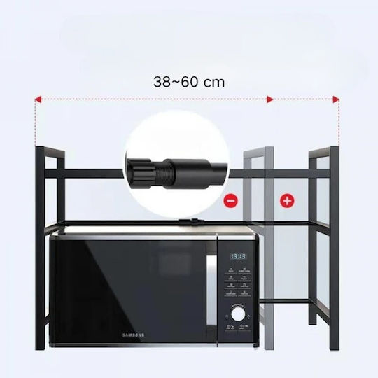 Metallische Basis für Mikrowelle 25cm Schwarze
