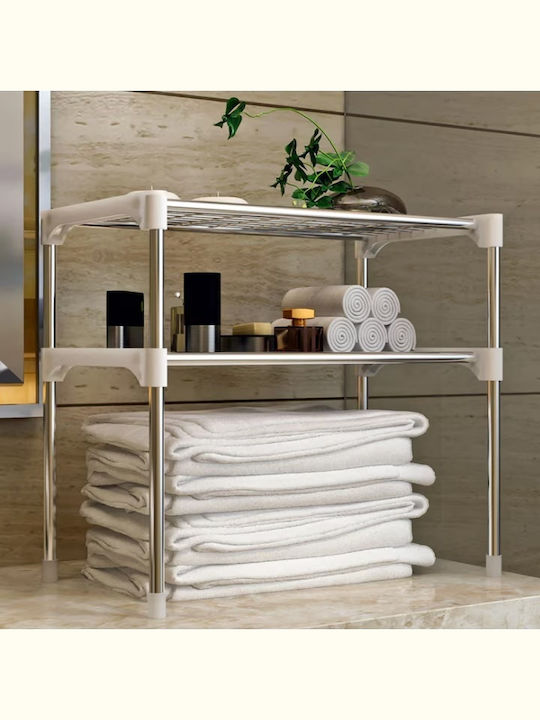 Suport Pentru Cuptor Cu Microunde Metalic 85 Cm Alb