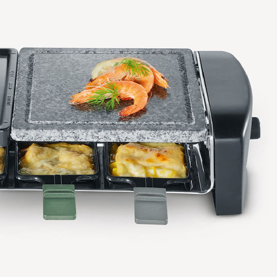 Severin RG9645 Tabletop Electric Grill Raclette Smooth and Ribbed Plate 1400W 42cmx21cmcm