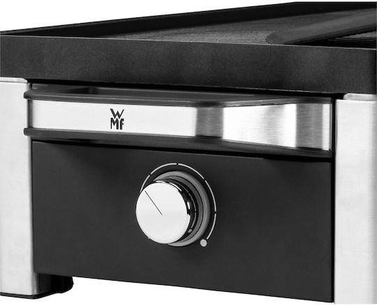 WMF Lono Tischplatte Elektrogrill Raclette Glatte Platte 1500W mit einstellbarem Thermostat 54.5cmx24.1cmcm