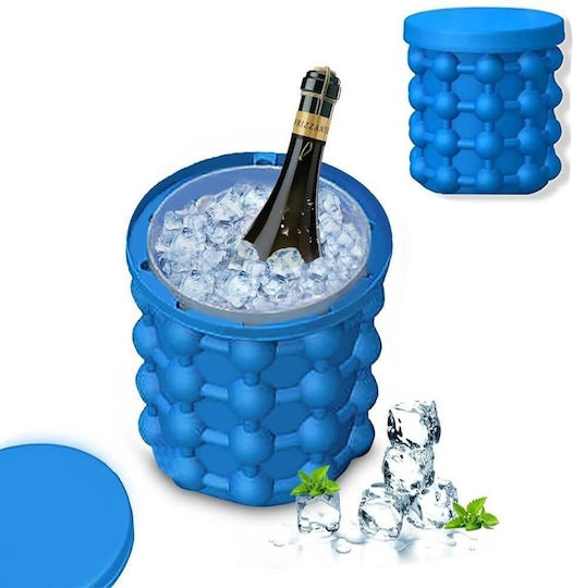 Eiswürfelformen und -tabletts Würfel Kunststoff mit Deckel Blau D8KVDZBBM