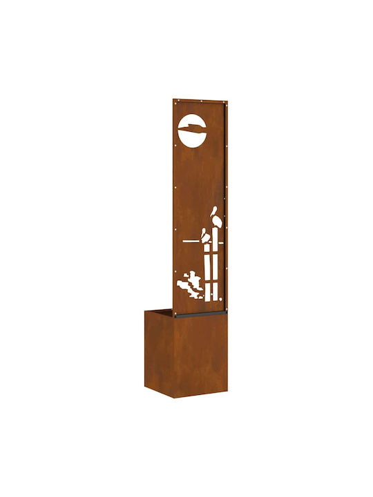 vidaXL Topf Metallisch Rusty 32x140cm.