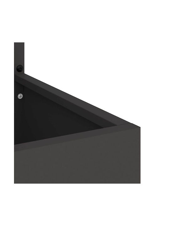 vidaXL Topf Metallisch Black 32x140cm.