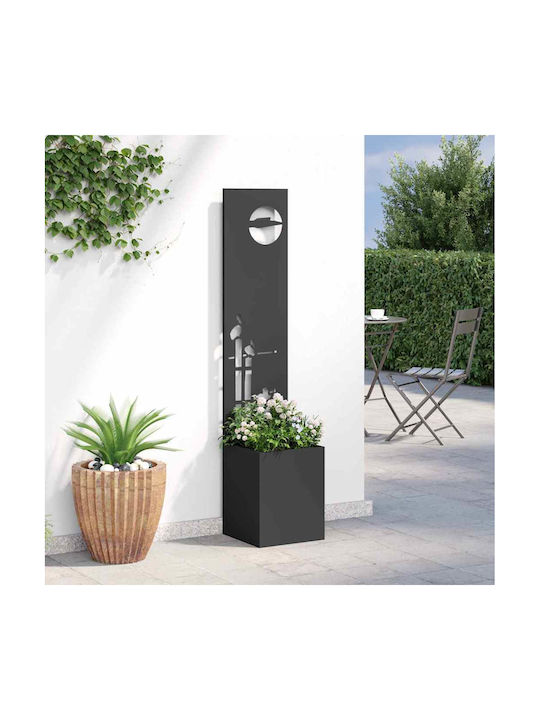 vidaXL Topf Metallisch Black 32x140cm.