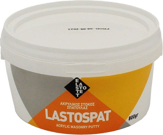 Elastotet Lastospat General Purpose Filler Ready-Made / Acrylic Putty Spatula White 800gr