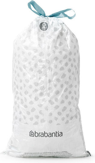 Brabantia Trash Bags for the Garden Capacity 30lt Perfectfit 40pcs White