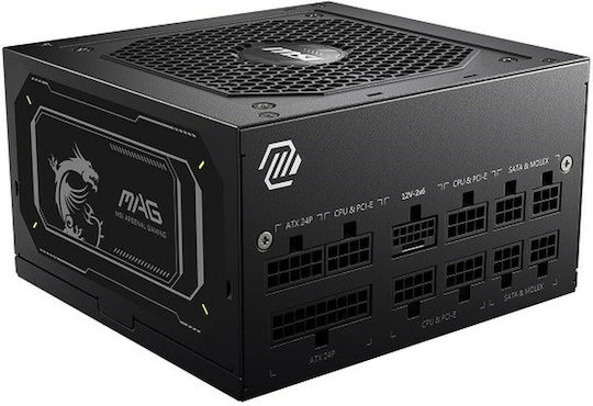 MSI MAG A750GL PCIE5 750W Черен Компютърно захранване Пълен модул 80 Plus Gold