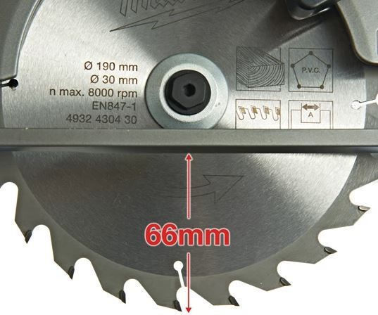 Milwaukee M18 CCS66-502X Circular Saw 18V 2x5Ah with Dust Extraction System