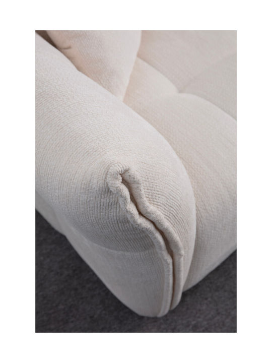 Boxer Γωνιακός Καναπές με Δεξιά Γωνία White 290x165x75εκ.
