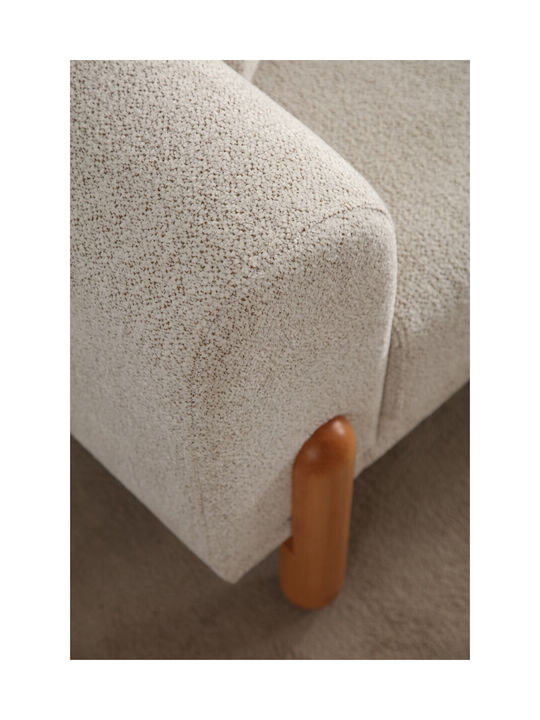 Lyke Γωνιακός Καναπές Κρεβάτι με Δεξιά Γωνία Cream 290x180x75εκ.