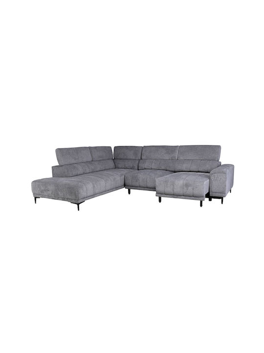 Massimo Ecke Sofa mit Rechte Ecke Gray 289x229x107cm