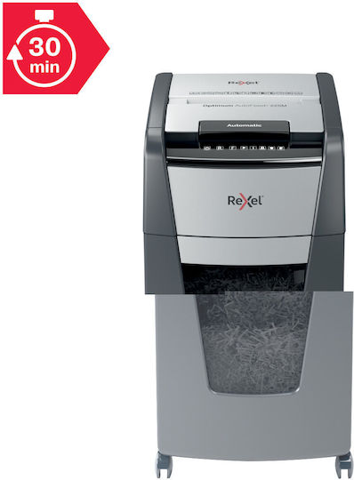 Rexel Aktevernichter Optimum Autofeed+ Mikroschnitt 8 Blätter mit Behälter 60Es