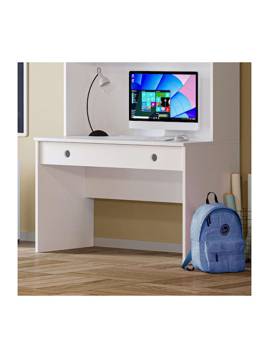 Loft Παιδικό Γραφείο από Μελαμίνη Λευκό 120x60x78cm
