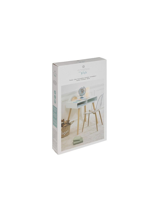 Galip Primary Kids Desk Made of White Melamine 87x47x75cm