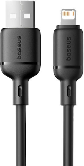 Baseus Silky Series USB-A to Lightning Cable 12W Μαύρο 2m P10377702113-01