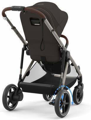 Cybex E-Gazelle TPE Καρότσι Μωρού Kατάλληλο για Nεογέννητο Chocolate Brown 14.7kg