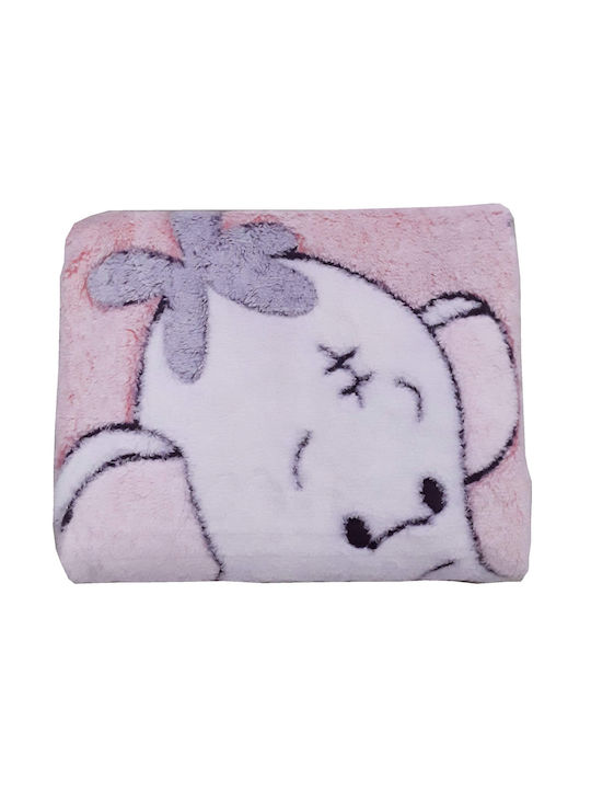 Beboulino Blanket Nursery Swaddling Blankets Polar Elephant Fleece Gray 80x90cm
