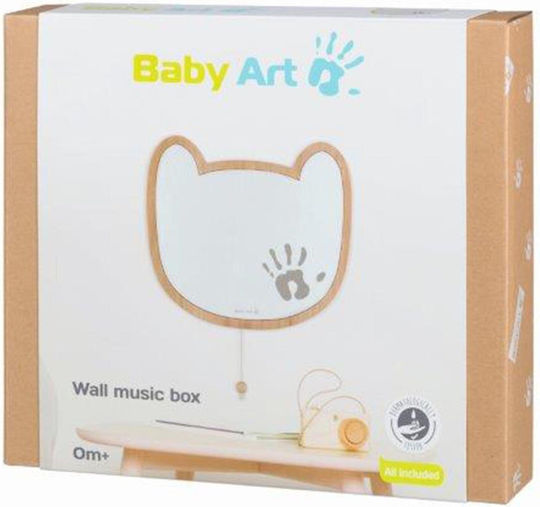 Baby Art Αναμνηστικό Αποτύπωμα Μουσικό Κουτί Τοίχου από Ξύλο