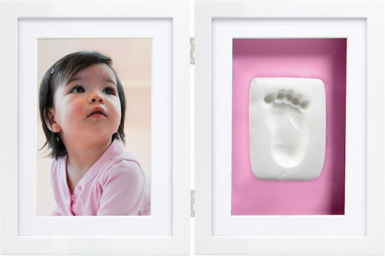 Pearhead Baby Imprint Frame made of Wood for Girl