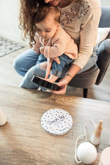 Baby Art Αναμνηστικό Αποτύπωμα Magic Box Round από Ξύλο