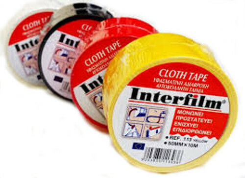 Interfilm Cloth Green Self-Adhesive Fabric Tape Green 50mmx10m 1pcs