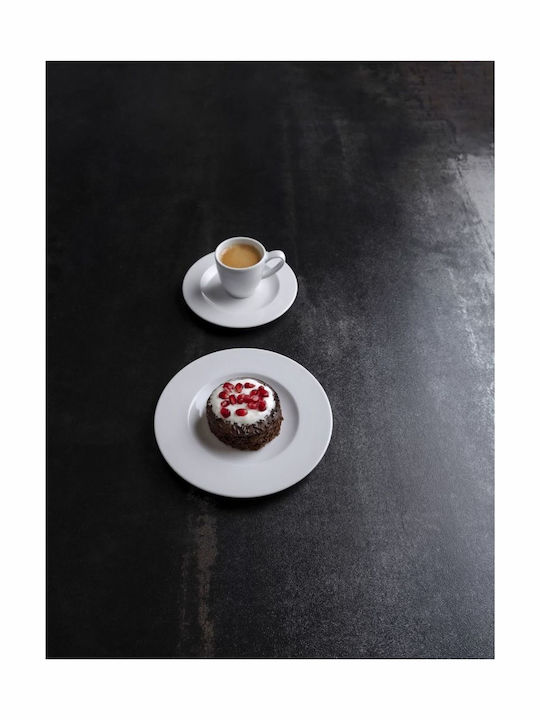 Ready Plate Shallow made of Porcelain White with Diameter 33cm
