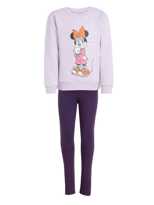Kids' Set with Leggings Winter 2pcs Lilac Disney Minnie Mouse