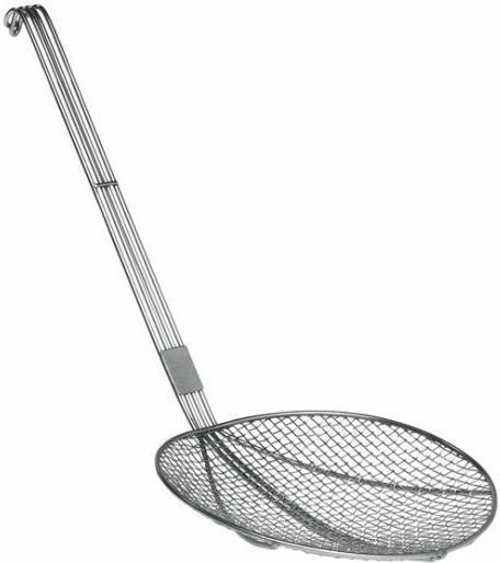 Hendi Shallow Spider Strainer Spoon Stainless Steel Silver 55cm