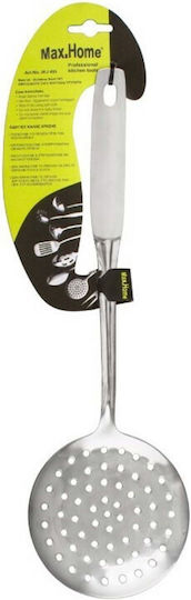 Max Home Shallow Slotted Colander Stainless Steel Silver Spoon
