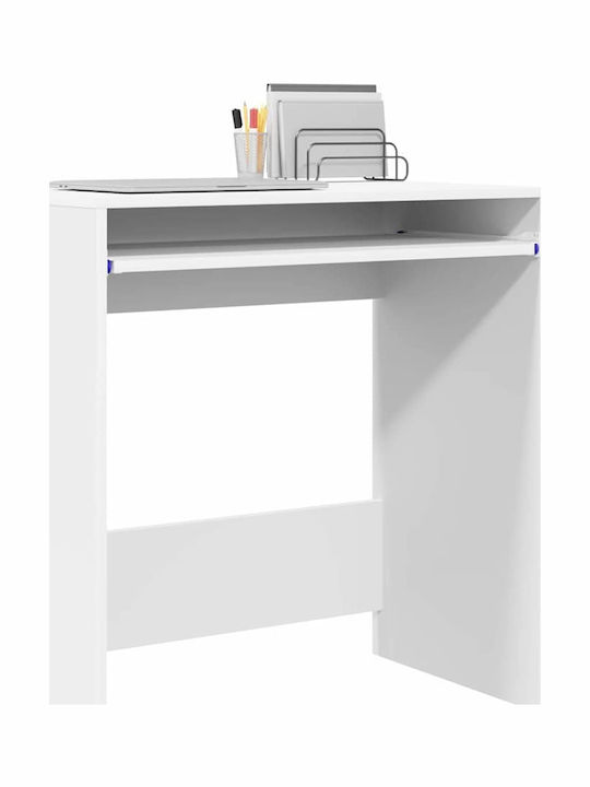 Γραφείο Ξύλινο Λευκό 77.5x43x79εκ.