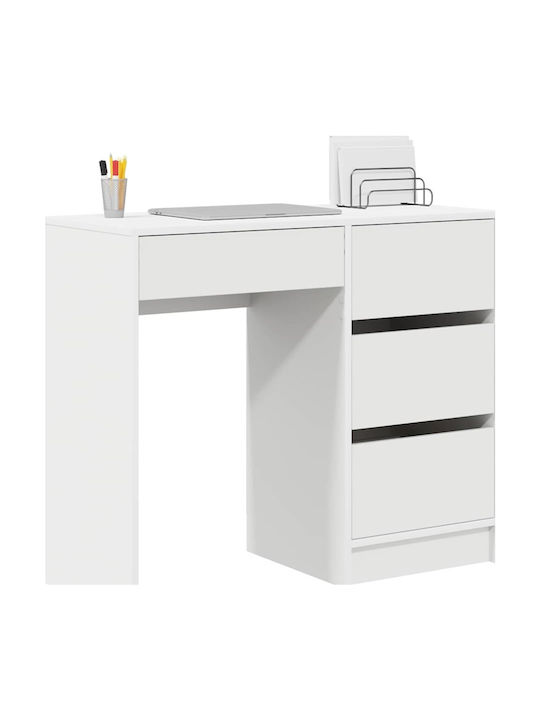 Schreibtisch Holz White 90x37.5x75cm