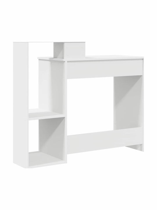 Schreibtisch Regal Holz White 106x40x88.5cm