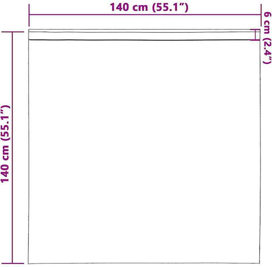 vidaXL vidaXL Vorhänge Fenster mit Bleistiftfalten Rosa 140x140cm