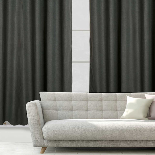 Das Home Vorhang mit Grommets 2261 Graue 140x270cm